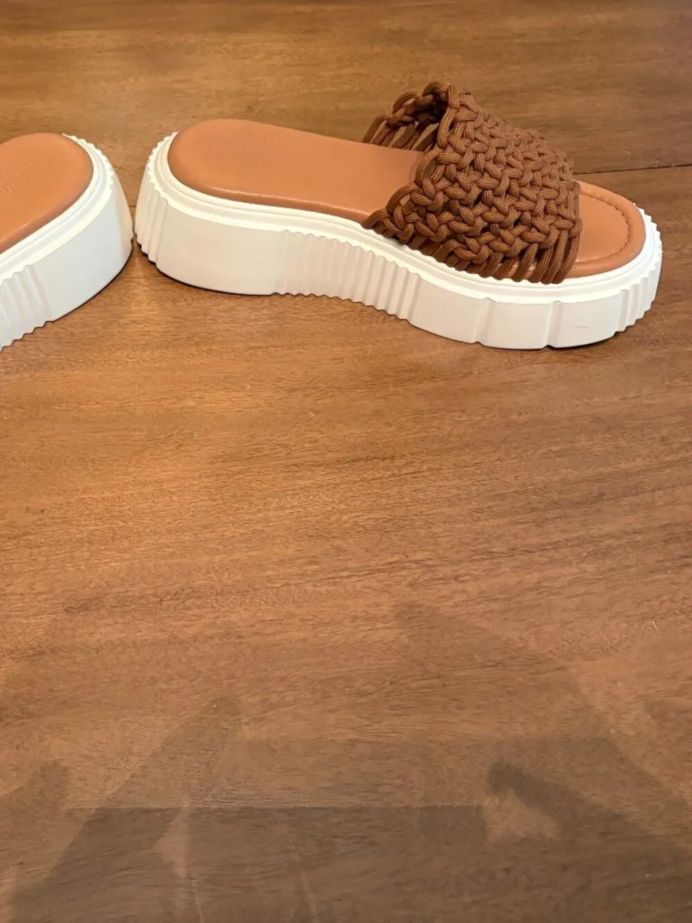 NWOT (Other) Maeve by Anthropologie Crochet Platform Brown Sandals. Size 10/10.5